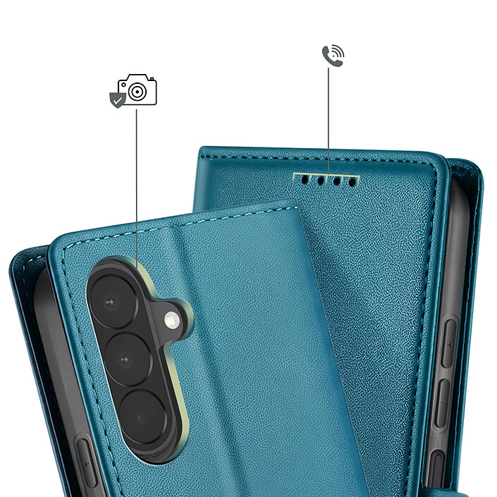 Avizar Étui portefeuille pour Galaxy A27 Effet Cuir Cousu avec Fonction Support pas cher