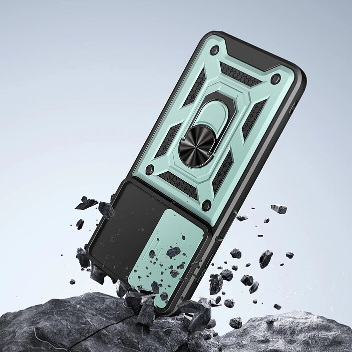 Avizar Coque pour Samsung Galaxy A27 avec Bague Support et Cache Caméra Coulissant pas cher