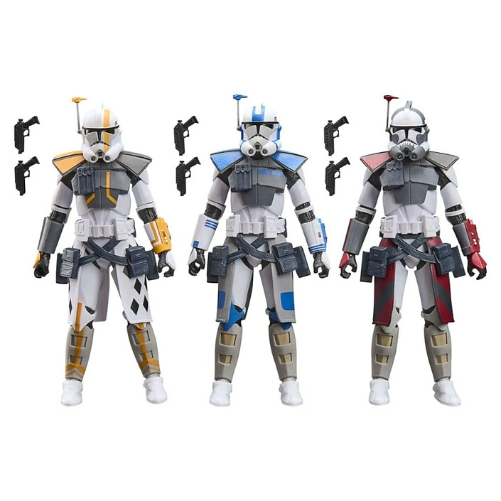 Star Wars: The Clone Wars Black Series - Pack 3 figurines ARC Trooper Havoc, Colt & Blitz 15 cm pas cher