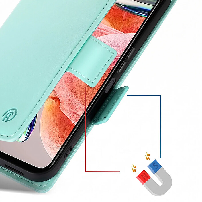 Acheter Avizar Étui portefeuille pour Galaxy A27 Effet Cuir Cousu avec Fonction Support