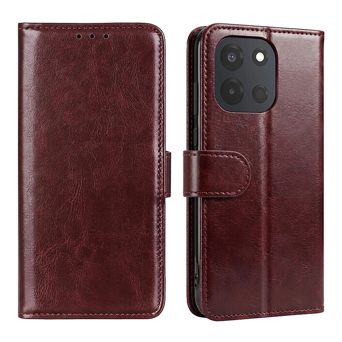 Avizar Étui pour OnePlus Nord 6 Modèle Crazy Horse avec Porte-cartes et Support