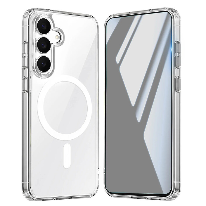 Avizar Coque MagSafe pour Galaxy S25 FE avec 2 Verres Trempés et 2 Films Protection Caméra pas cher
