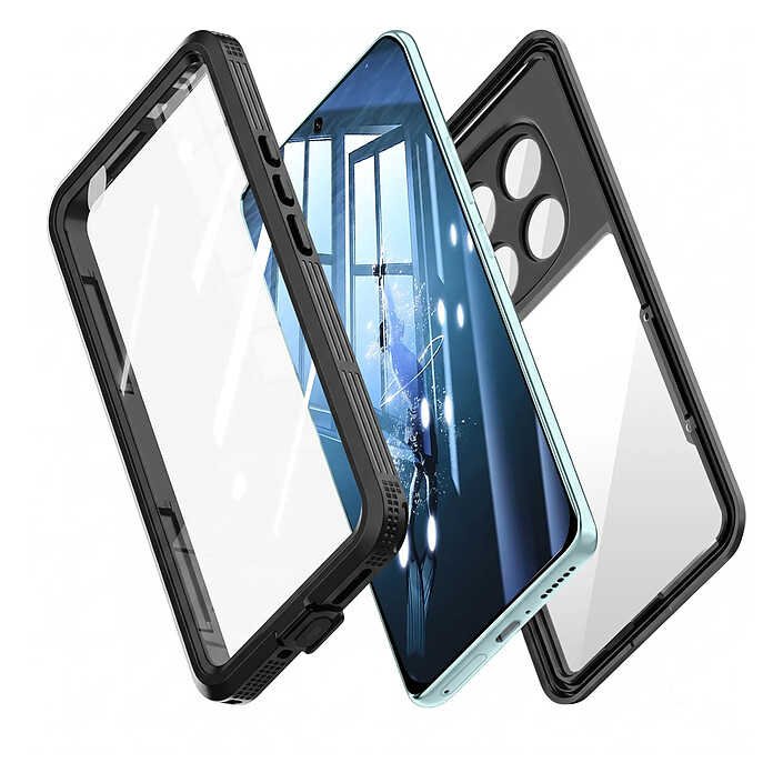 Acheter Redpepper Coque pour Redmi Note 15 Pro 5G Étanche IP68 Protection Intégrale Noir