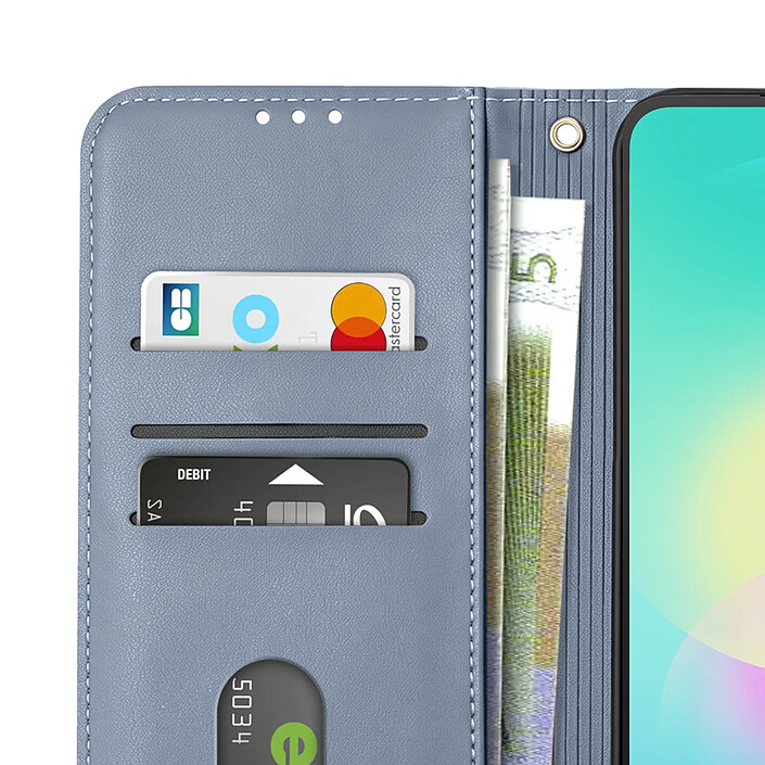 Acheter Avizar Étui Portefeuille pour Galaxy A27 à Bandoulière avec Motif Nœud Doré