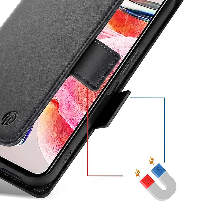 Acheter Avizar Étui portefeuille pour Galaxy A27 Effet Cuir Cousu avec Fonction Support