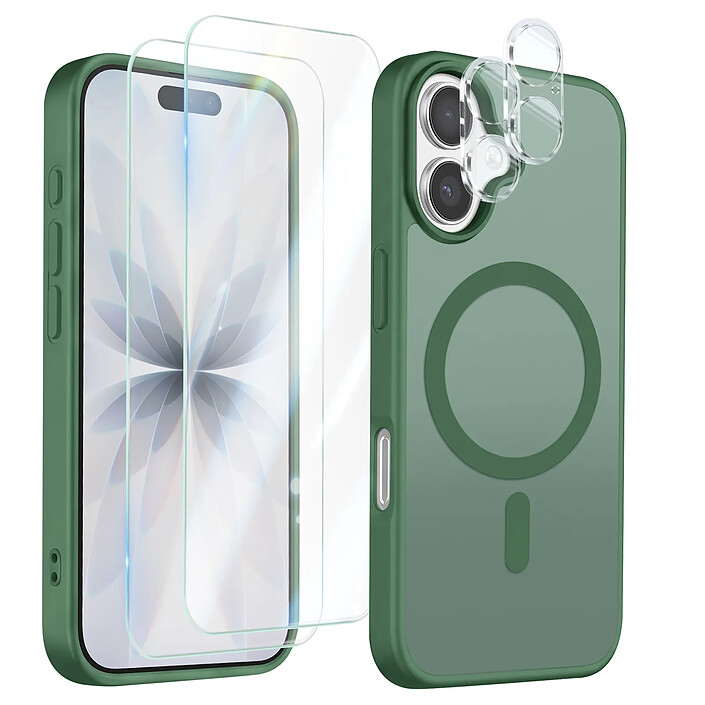 Avizar Pack Coque MagSafe iPhone 17 avec 2 Verres Trempés et 2 Protection Caméra