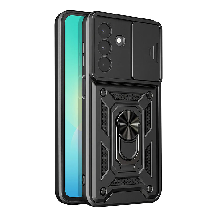Avizar Coque pour Samsung Galaxy A27 avec Bague Support et Cache Caméra Coulissant