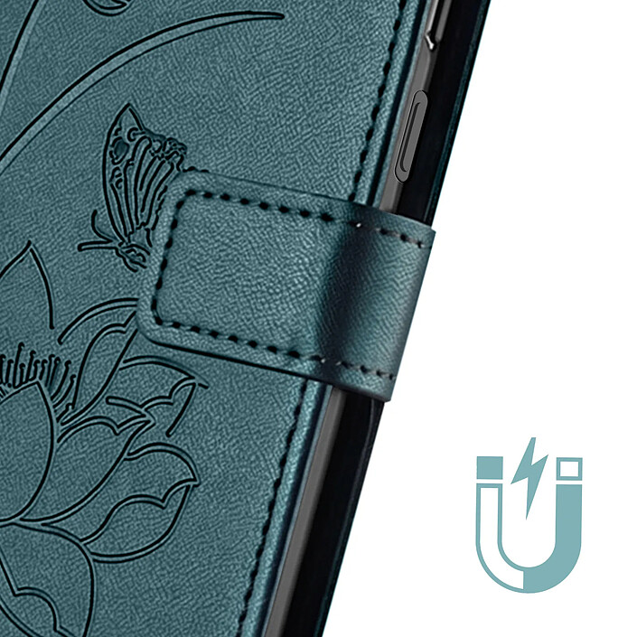 Avis Avizar Étui Portefeuille pour Honor 600 Smart Motif Lotus Oriental avec Dragonne