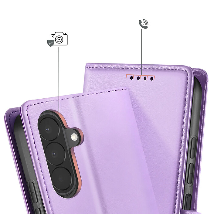 Avizar Étui portefeuille pour Galaxy A27 Effet Cuir Cousu avec Fonction Support pas cher