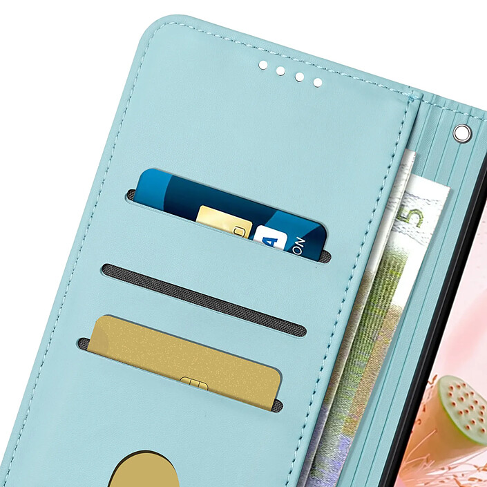 Avizar Étui Portefeuille pour Honor 600 Smart Motif Lotus Oriental avec Dragonne pas cher