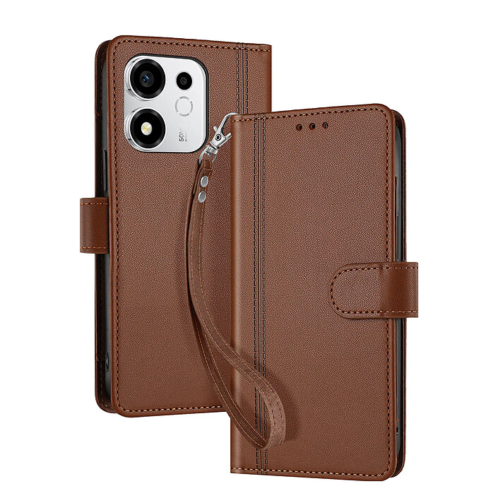 Avizar Étui Maxi-Portefeuille pour Honor 600 Smart avec Dragonne Amovible