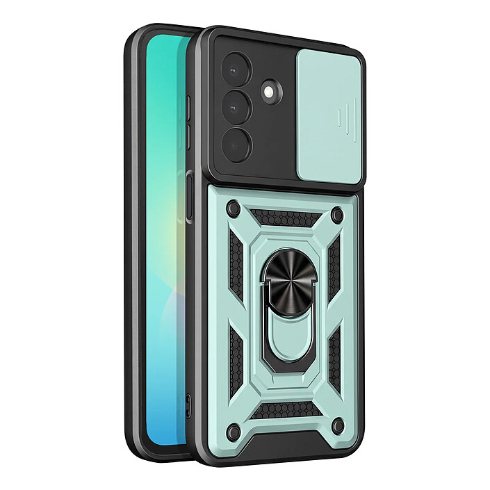 Avizar Coque pour Samsung Galaxy A27 avec Bague Support et Cache Caméra Coulissant