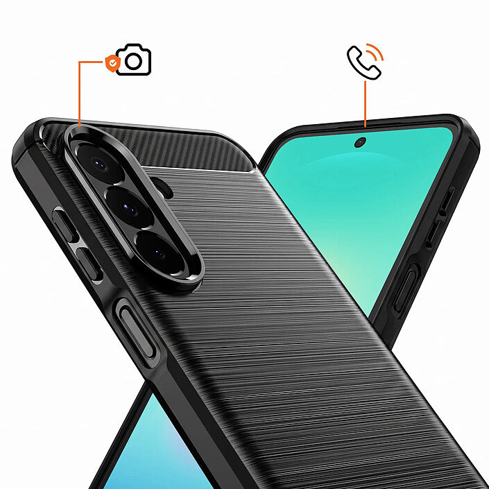 Avis Avizar Coque pour Galaxy A27 en Silicone Effet Carbone Texture Brossée
