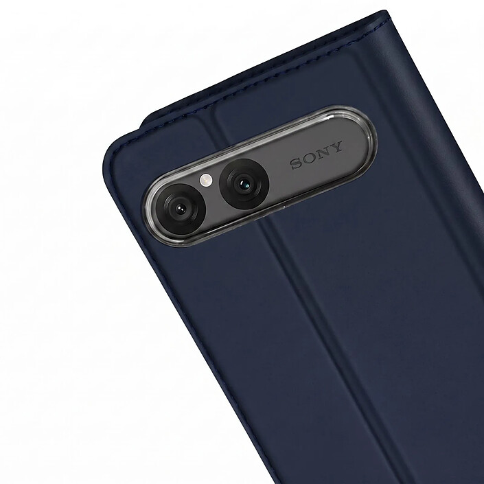 Avis Dux Ducis Étui Skin Pro pour Sony Xperia 10 VII avec Porte carte et Support Vidéo Bleu marine