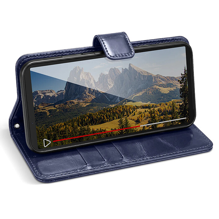 Acheter Avizar Étui Portefeuille pour Xperia 10 VII Effet Cuir Marbré avec Fonction Support