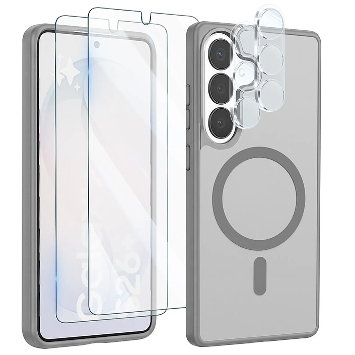 Avizar Coque MagSafe pour Galaxy S26 avec 2 Verres Trempés et 2 Films Protection Caméra