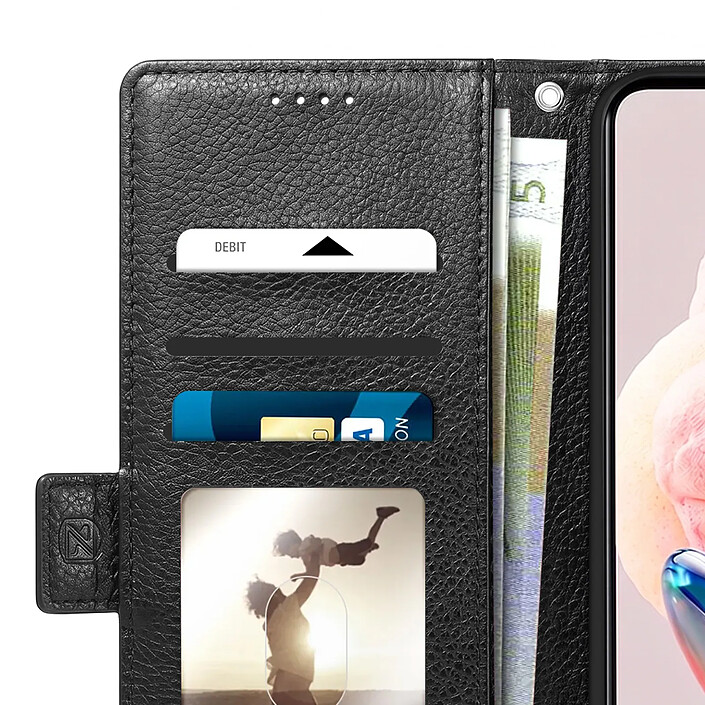 Avis Avizar Étui portefeuille pour Galaxy A27 Effet Cuir Cousu avec Fonction Support