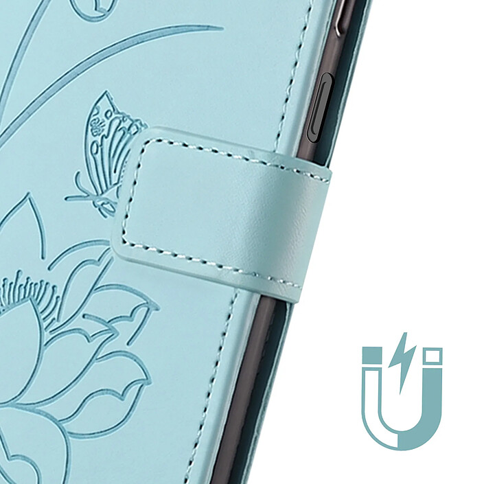 Avis Avizar Étui Portefeuille pour Honor 600 Smart Motif Lotus Oriental avec Dragonne