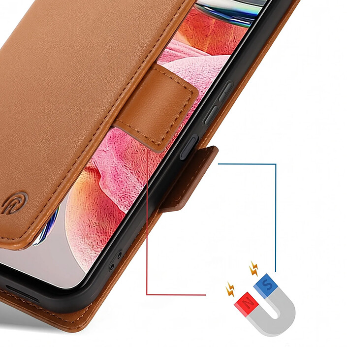 Acheter Avizar Étui portefeuille pour Galaxy A27 Effet Cuir Cousu avec Fonction Support