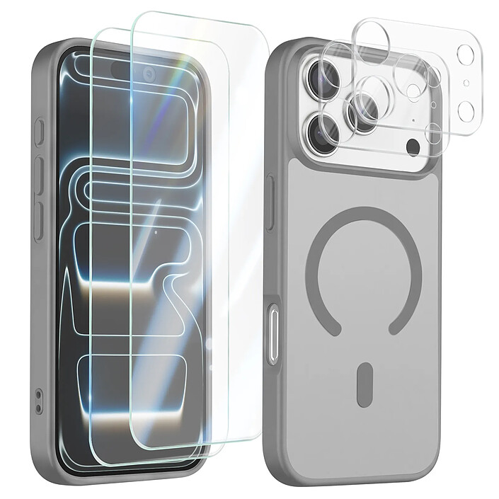 Avizar Coque MagSafe pour iPhone 17 Pro Max avec 2 Verres Trempés et 2 Films Caméra