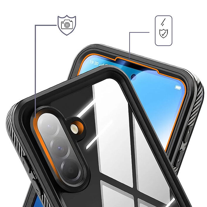 Avis Redpepper Coque pour Galaxy A57 Étanche IP68 Protection Intégrale avec Dragonne Noir