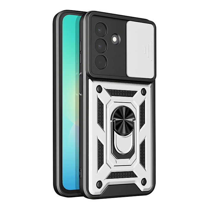 Avizar Coque pour Samsung Galaxy A27 avec Bague Support et Cache Caméra Coulissant