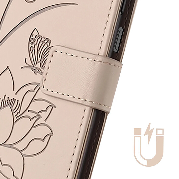 Avis Avizar Étui Portefeuille pour Honor 600 Smart Motif Lotus Oriental avec Dragonne