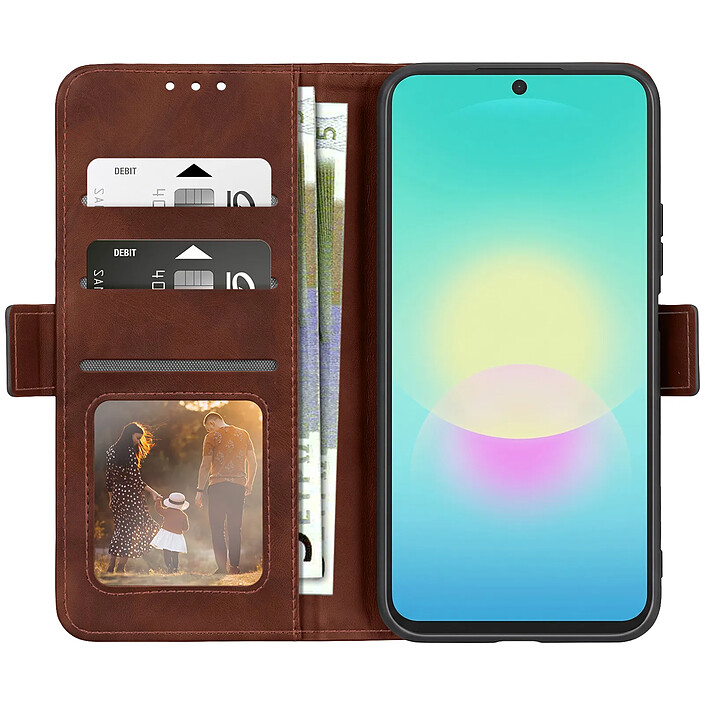 Avizar Étui portefeuille pour Galaxy A27 Effet Cuir Vintage avec Fonction Support pas cher
