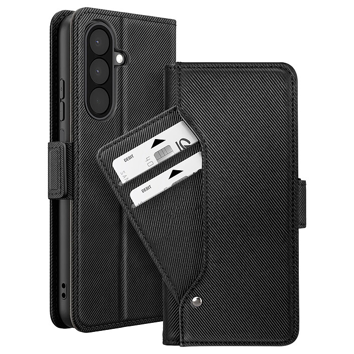 Avizar Étui Portefeuille pour Galaxy A27 avec Miroir et Porte-cartes Amovible