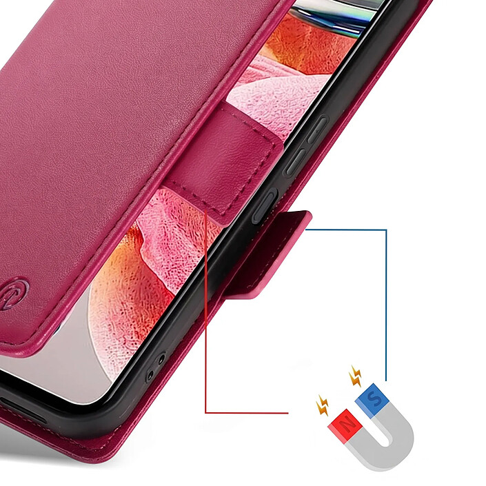 Acheter Avizar Étui portefeuille pour Galaxy A27 Effet Cuir Cousu avec Fonction Support