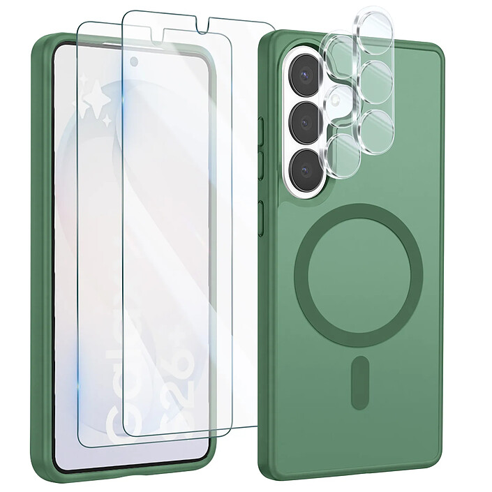 Avizar Coque MagSafe pour Galaxy S26 avec 2 Verres Trempés et 2 Films Protection Caméra