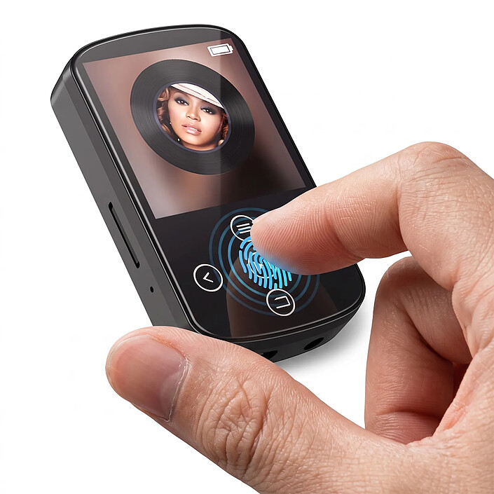 Acheter Avizar Baladeur MP4 Bluetooth 5.4 Tactile 1.54 Pouces avec Clip Sport et Radio FM