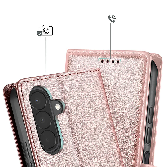 Avizar Étui portefeuille pour Galaxy A27 Effet Cuir Cousu avec Fonction Support pas cher