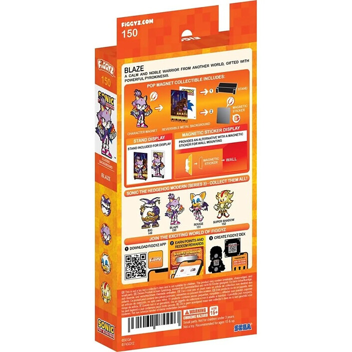 Avis Sonic the Hedgehog (Modern) - Magnet à collectionner FiGGYZ Blaze the Cat 11 cm