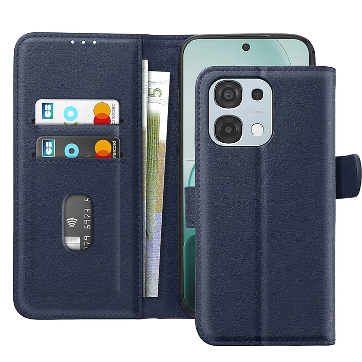 Avizar Étui Chesterfield pour Oppo A6 Pro avec Porte-Cartes et Support