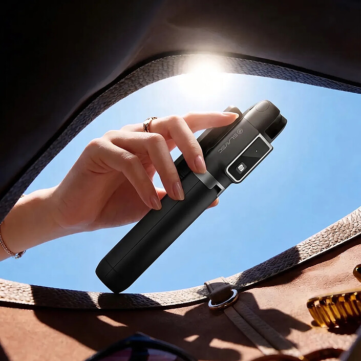 Acheter Perche à Selfie pour Smartphone Trépied Extensible avec Télécommande Bluetooth Noir
