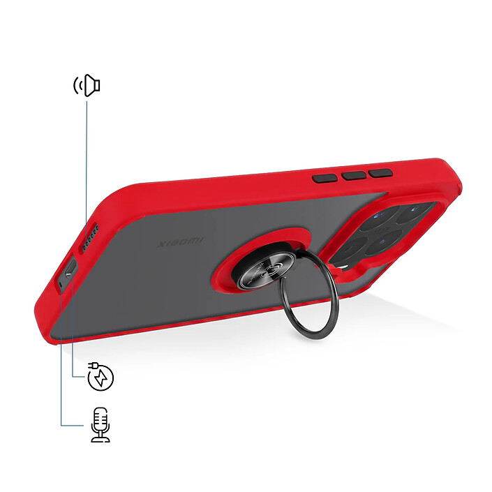 Avis Avizar Coque pour Xiaomi 17T avec Anneau Magnétique Rotatif et Finition Givrée