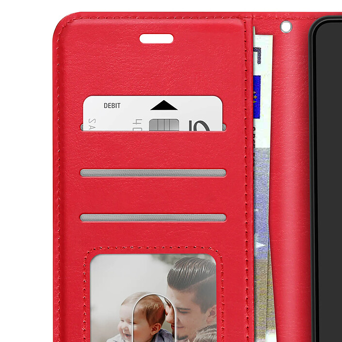 Mayaxess Étui Portefeuille pour Xiaomi 17T Pro avec Dragonne et Support Rouge pas cher
