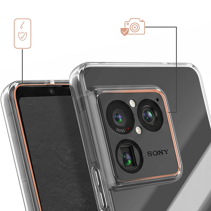 Avis iMak Coque pour Sony Xperia 1 VIII en Silicone 1.5 mm avec Bords Surélevés Transparent