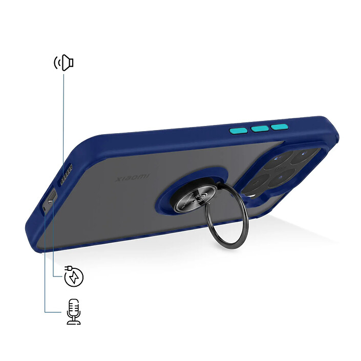 Avis Avizar Coque pour Xiaomi 17T avec Anneau Magnétique Rotatif et Finition Givrée
