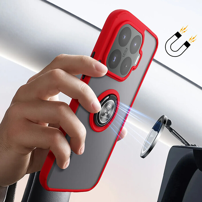 Avizar Coque pour Xiaomi 17T avec Anneau Magnétique Rotatif et Finition Givrée pas cher