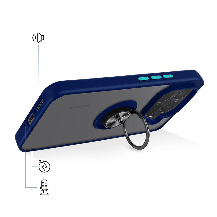 Avis Avizar Coque pour Xiaomi 17T Pro avec Anneau Magnétique Rotatif et Finition Givrée