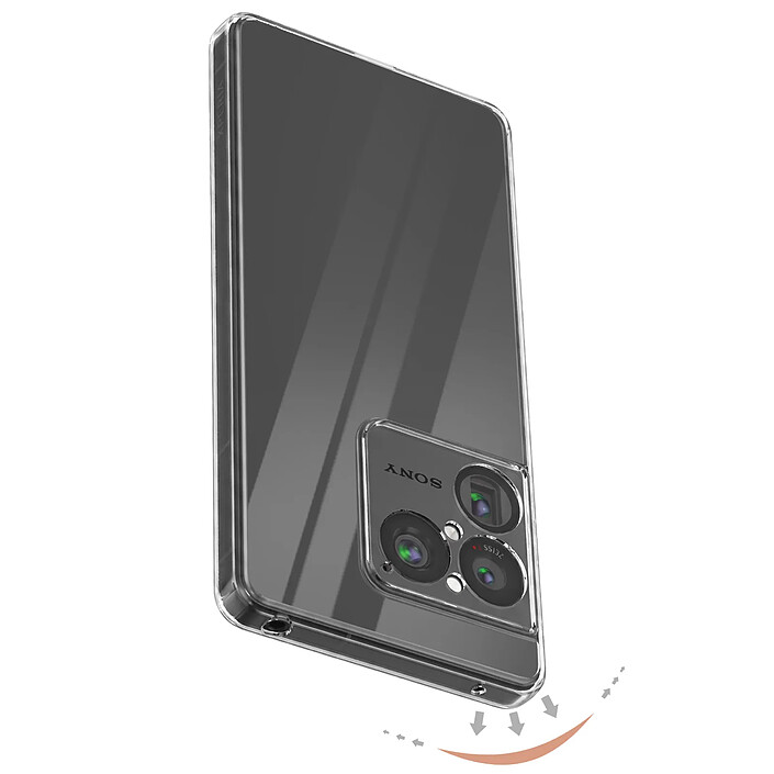iMak Coque pour Sony Xperia 1 VIII en Silicone 1.5 mm avec Bords Surélevés Transparent pas cher