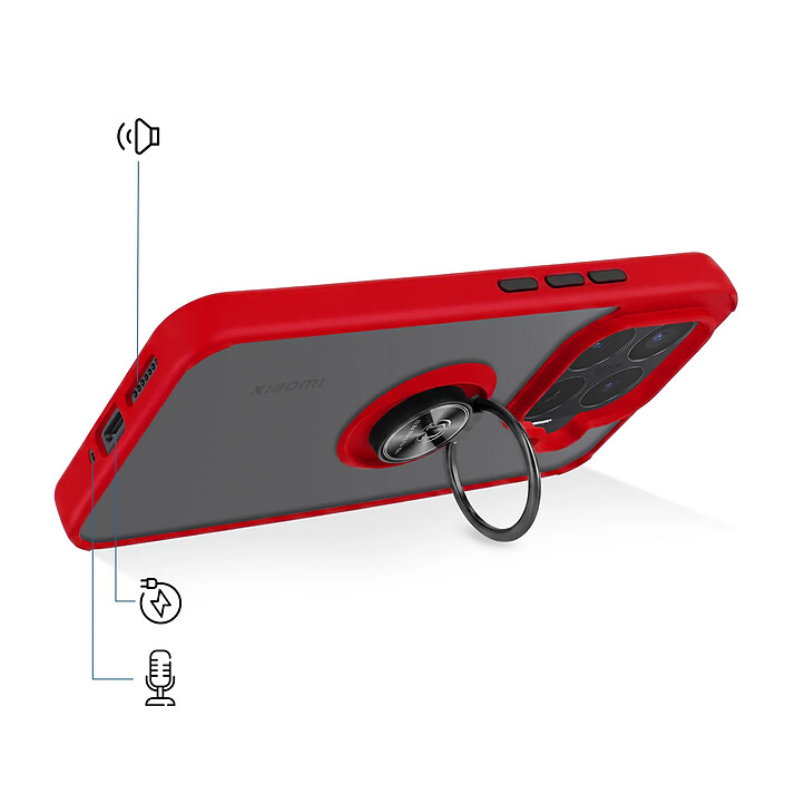 Avis Avizar Coque pour Xiaomi 17T Pro avec Anneau Magnétique Rotatif et Finition Givrée