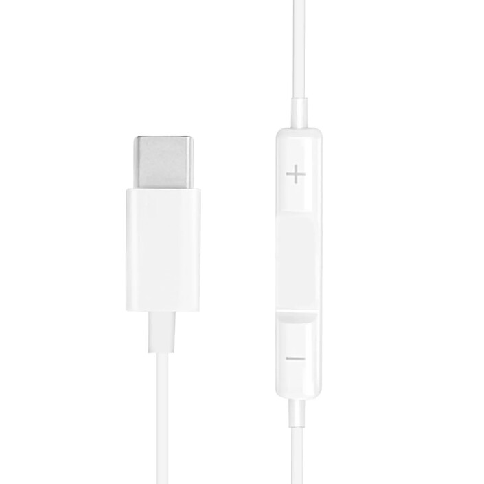 Acheter Maxlife Écouteurs Filaires USB-C 1.2m avec Télécommande et Micro Son Immersif Blanc