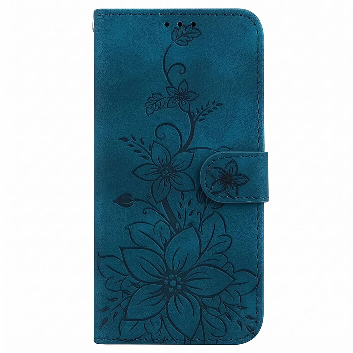 Avizar Étui portefeuille pour Galaxy A27 Motif Fleur de Lys avec Fonction Support