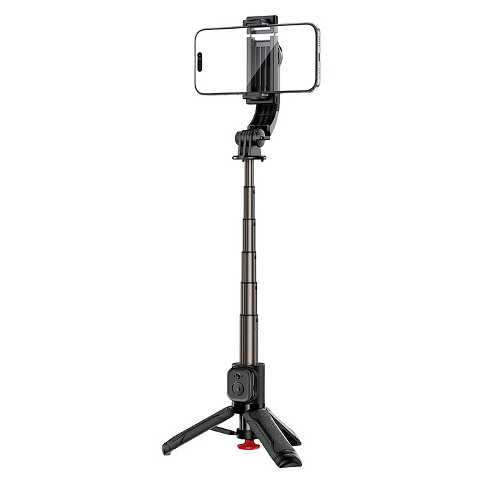 Acefast Perche Selfie Trépied Bluetooth Extensible 63 cm Ouverture Auto Noir