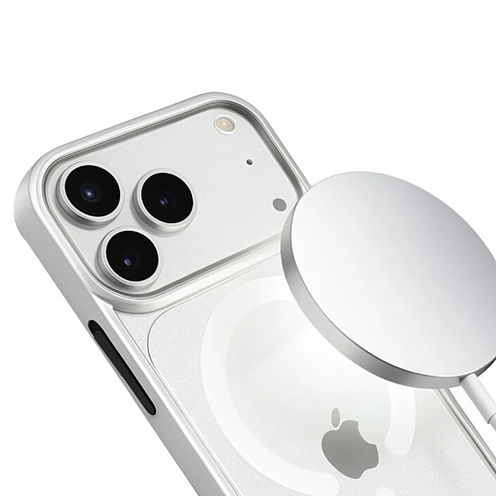 Avis Jaym Coque Bumper pour iPhone 17 Pro Max Compatible MagSafe avec Contour Renforcé Blanc / Transparent