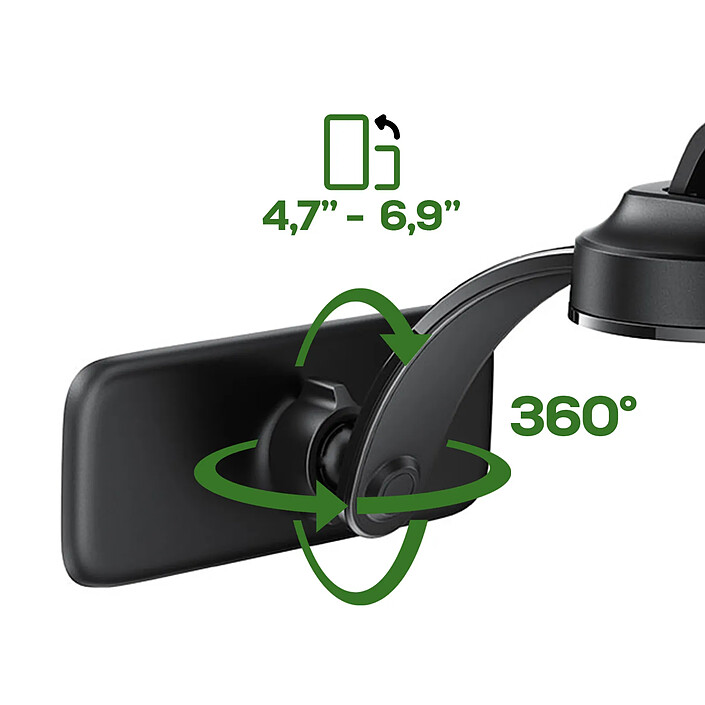 Avis Acefast Support Voiture pour Smartphone avec Double Plaque Magnétique Orientable 360° Noir