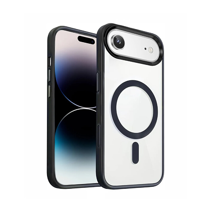 Jaym Coque Bumper pour iPhone Air compatible MagSafe avec Coins Renforcés Noir / Transparent